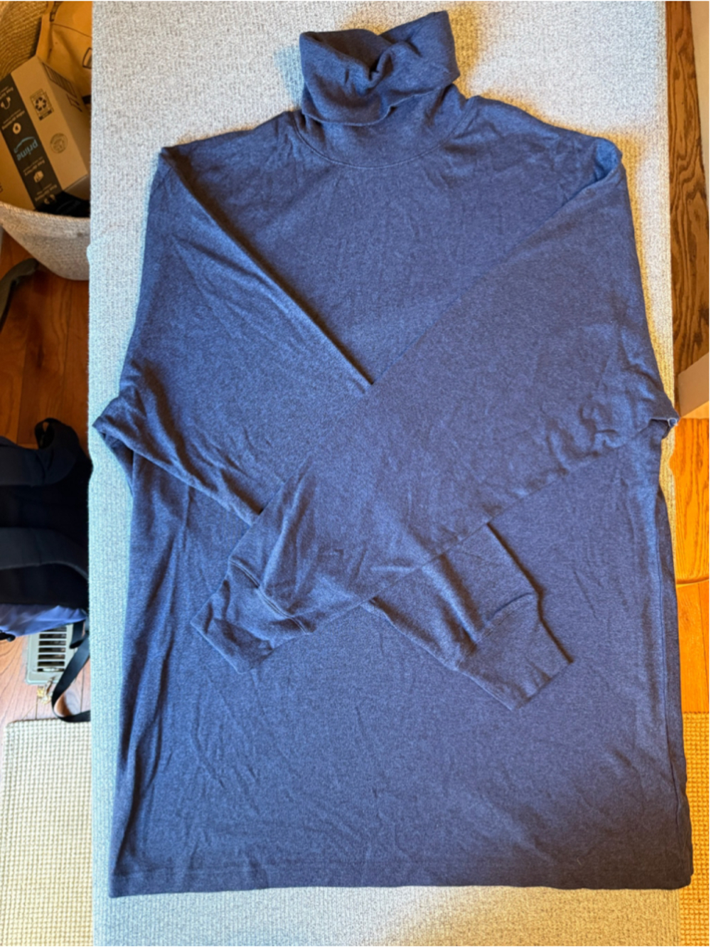 Men's Bobby Jones Turtleneck Sweater Blue Size L